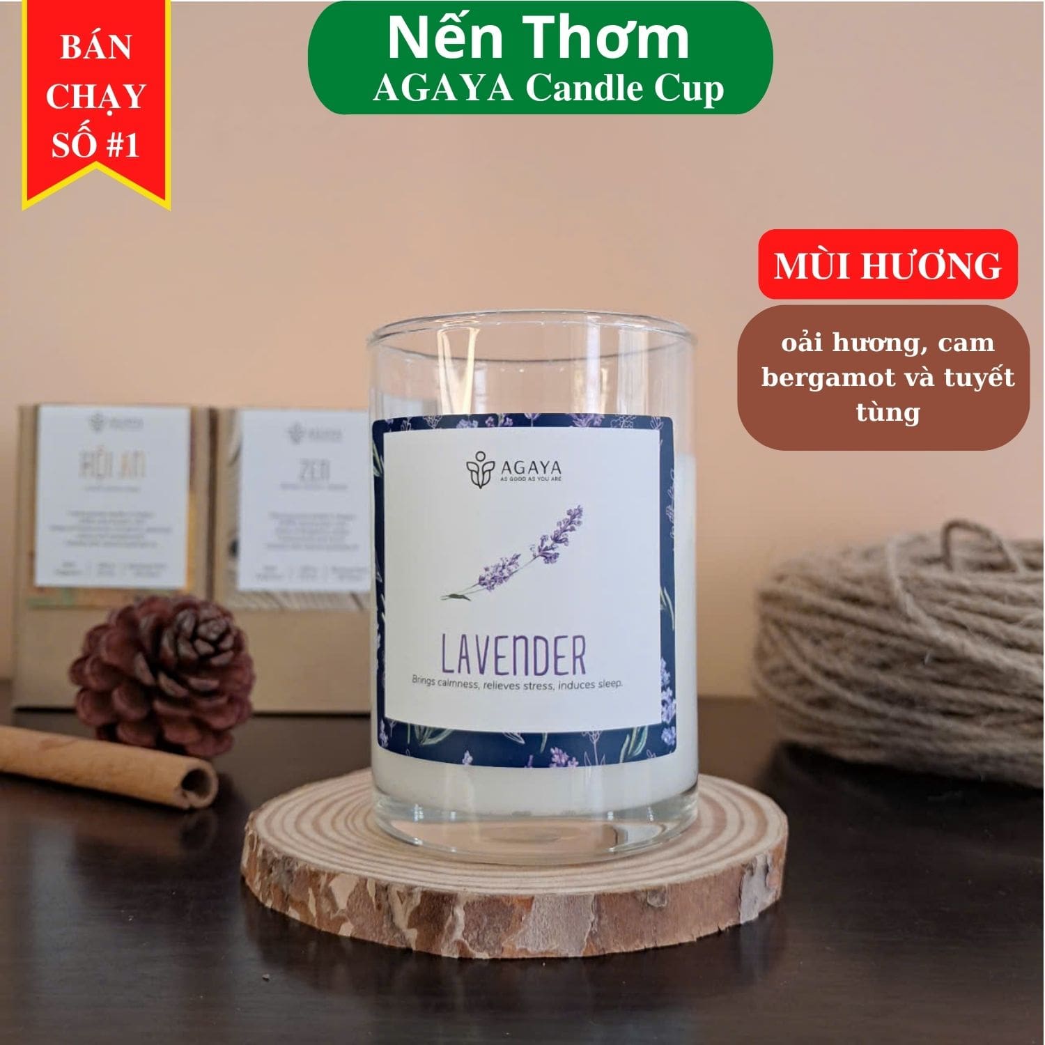 Nến Thơm Agaya Candle Cup 100g 