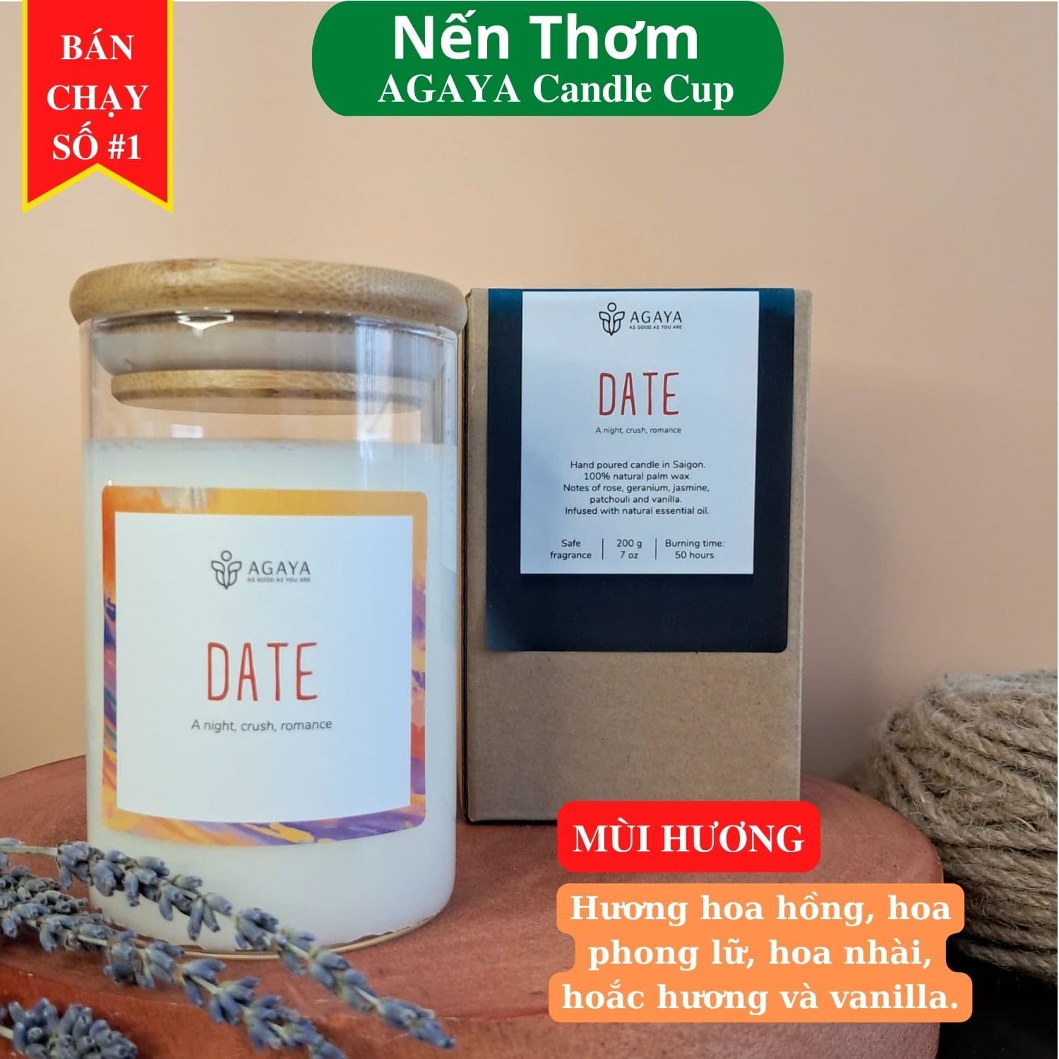 Nến Thơm Hương Hoa